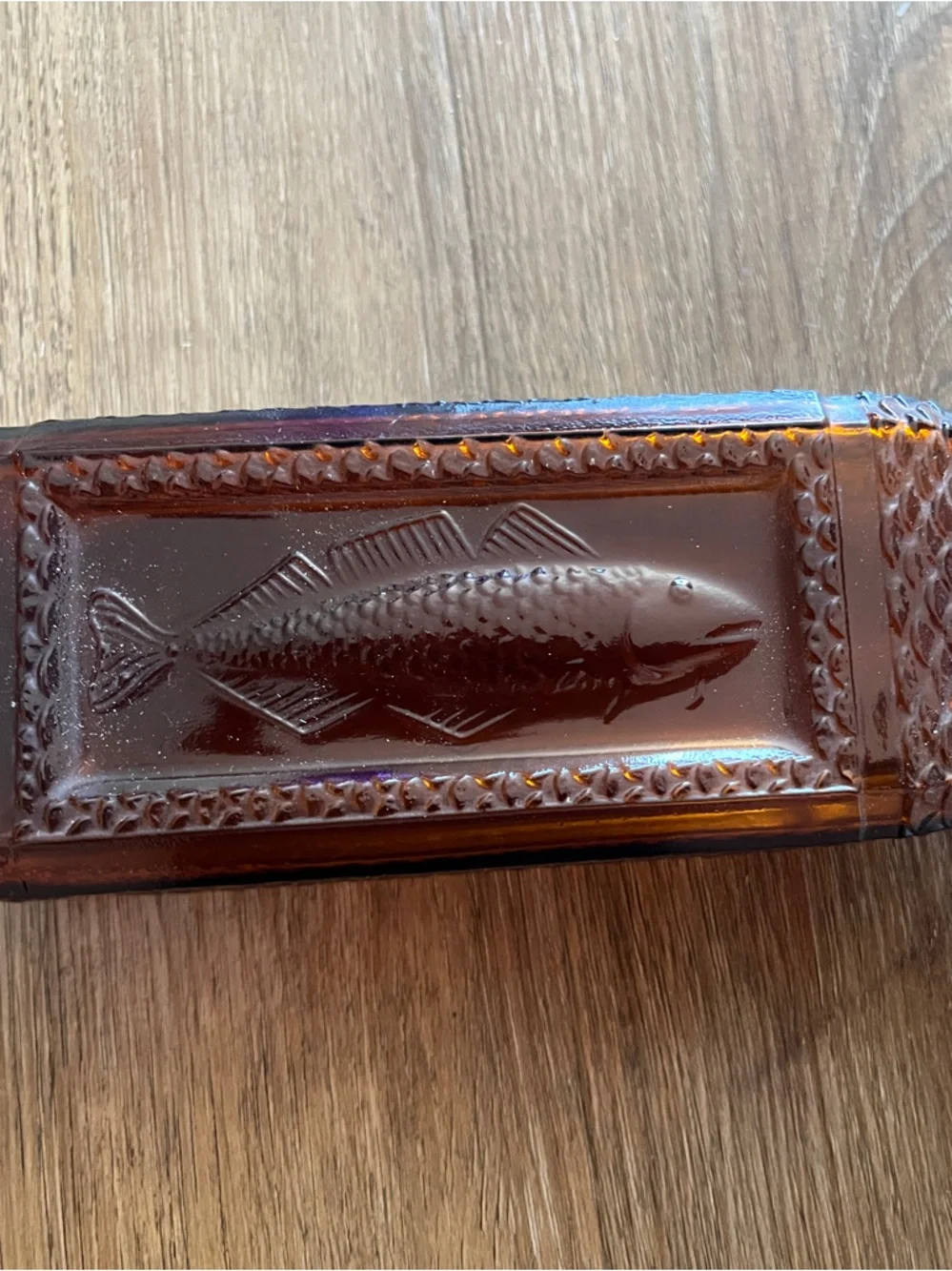 Vintage Fish Motif Decorative Bottle - Home Accents